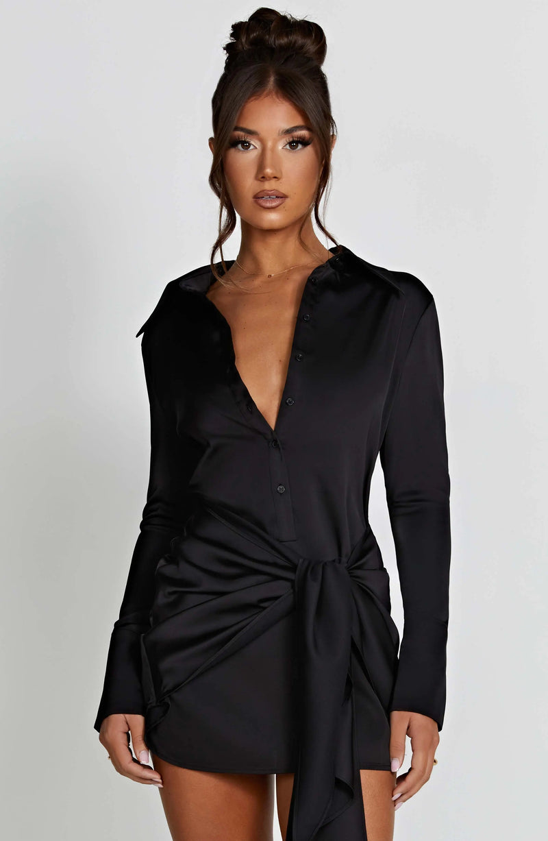 Gianna Mini Dress - Black
