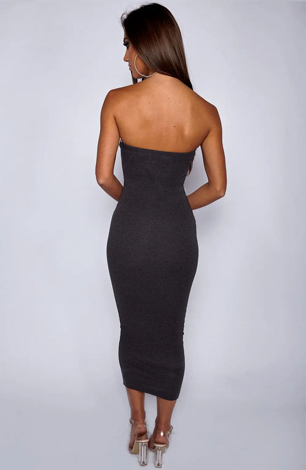 In Style Maxi Dress - Charcoal